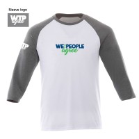 Classic 3/4 Sleeve Raglan Tee - Logo on Front & Sleeve