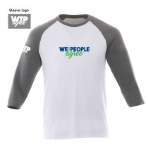 Classic 3/4 Sleeve Raglan Tee - Logo on Front & Sleeve