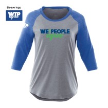 Classic 3/4 Sleeve Raglan Tee - Logo on Front & Sleeve