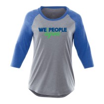 Classic 3/4 Sleeve Raglan Tee - Logo on Front